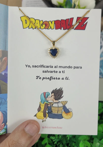 Anillos de PROMESA VEGETA Y BULMA 💍💖 + COLLAR 💞 + RAMO DE FLORES🌸